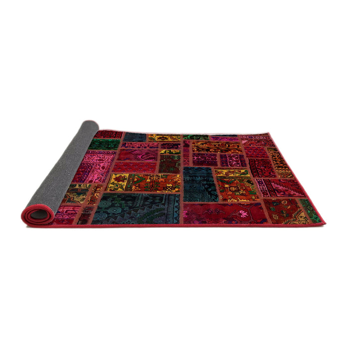 Sideview of Abstract Red Brown Oriental Rug, abs5661