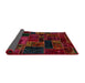 Sideview of Abstract Red Brown Oriental Rug, abs5661