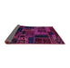 Sideview of Oriental Purple Modern Rug, abs5661pur