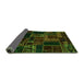 Sideview of Oriental Green Modern Rug, abs5661grn