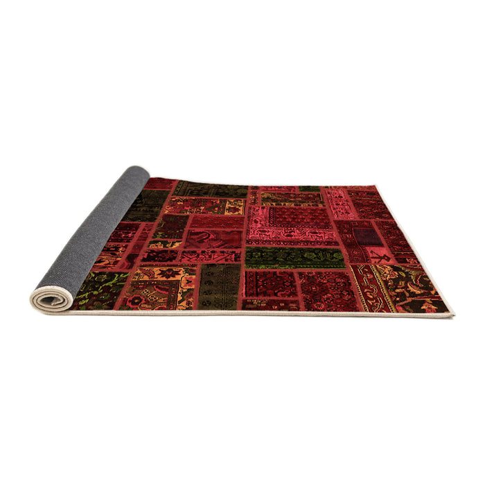 Sideview of Oriental Orange Modern Rug, abs5661org