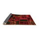 Sideview of Oriental Orange Modern Rug, abs5661org