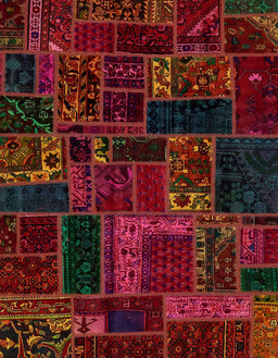 Abstract Red Brown Oriental Rug, abs5661