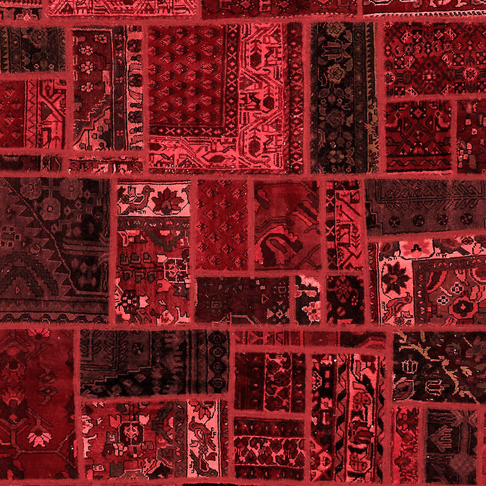 Machine Washable Oriental Red Modern Rug, wshabs5661red