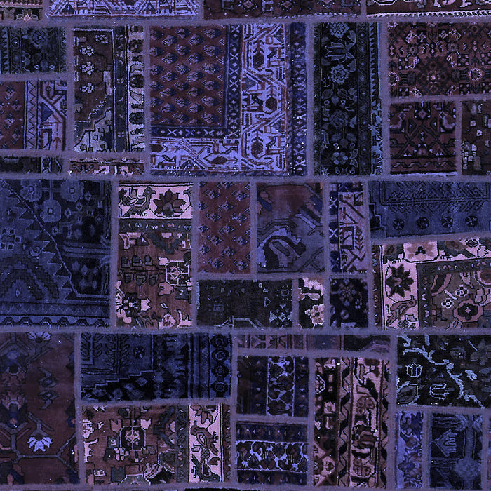 Machine Washable Oriental Blue Modern Rug, wshabs5661blu