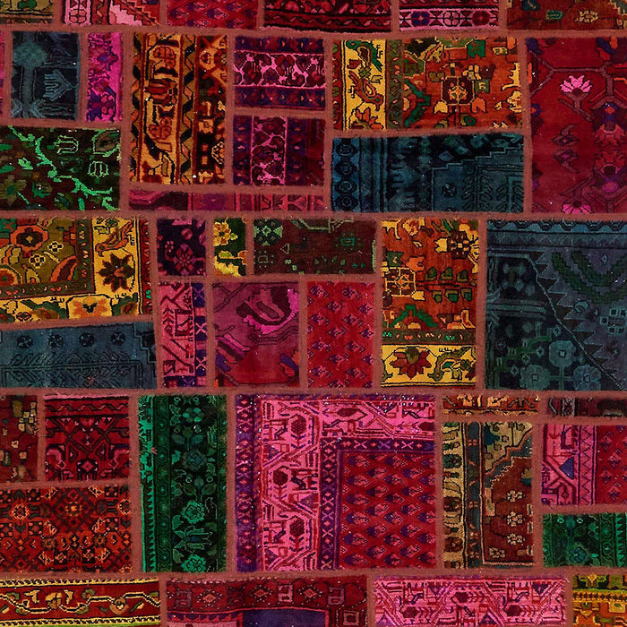 Machine Washable Abstract Red Brown Rug, wshabs5661