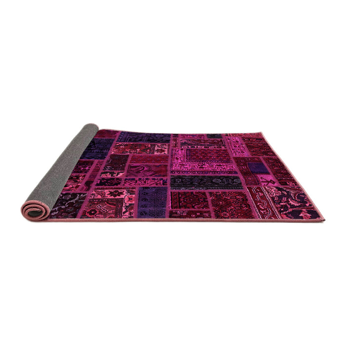 Sideview of Oriental Pink Modern Rug, abs5661pnk