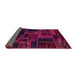 Sideview of Oriental Pink Modern Rug, abs5661pnk