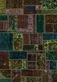 Oriental Turquoise Modern Rug, abs5661turq