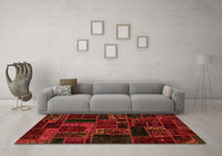 Machine Washable Oriental Orange Modern Rug, wshabs5661org