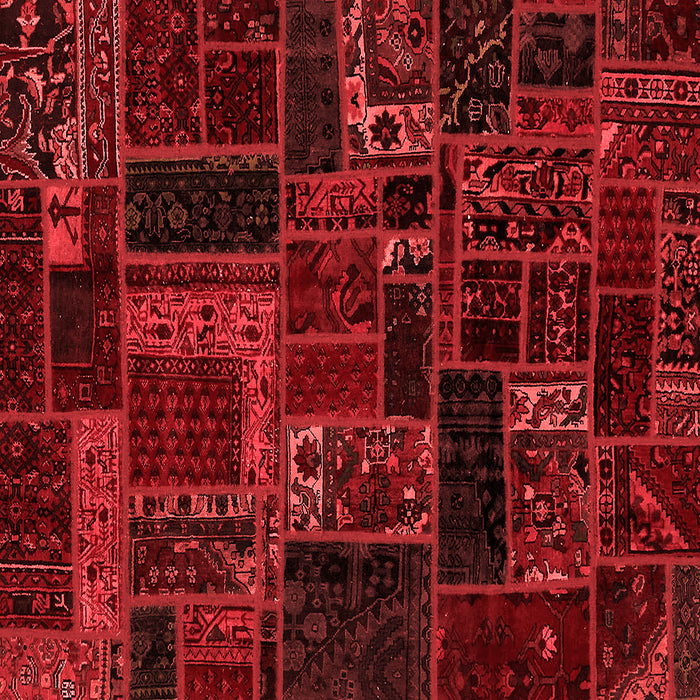 Machine Washable Oriental Red Modern Rug, wshabs5661red