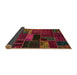 Sideview of Abstract Saddle Brown Oriental Rug, abs5662