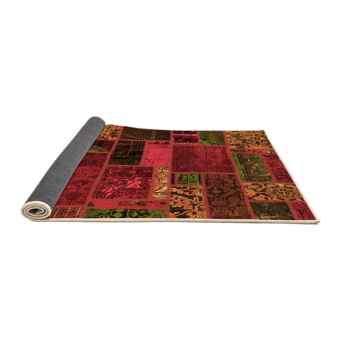 Sideview of Oriental Orange Modern Rug, abs5662org