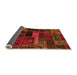 Sideview of Oriental Orange Modern Rug, abs5662org