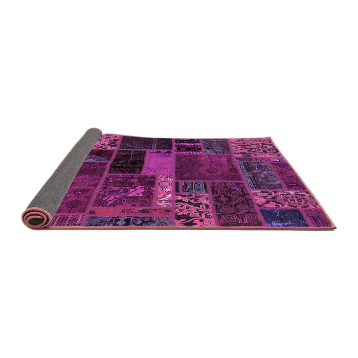 Sideview of Oriental Purple Modern Rug, abs5662pur