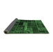 Sideview of Oriental Emerald Green Modern Rug, abs5662emgrn