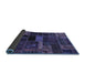 Sideview of Oriental Blue Modern Rug, abs5662blu