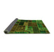 Sideview of Oriental Green Modern Rug, abs5662grn