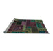 Sideview of Machine Washable Oriental Light Blue Modern Rug, wshabs5662lblu