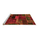 Sideview of Machine Washable Oriental Orange Modern Area Rugs, wshabs5662org