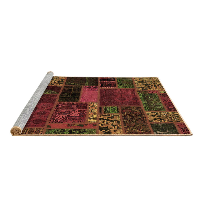 Sideview of Machine Washable Oriental Brown Modern Rug, wshabs5662brn