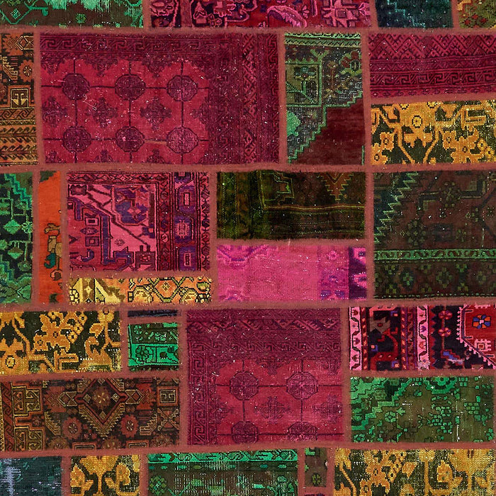 Abstract Saddle Brown Oriental Rug, abs5662