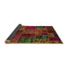 Sideview of Abstract Saddle Brown Oriental Rug, abs5663