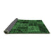 Sideview of Oriental Emerald Green Modern Rug, abs5663emgrn