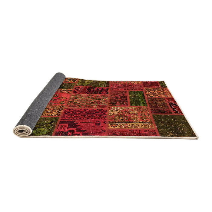 Sideview of Oriental Orange Modern Rug, abs5663org
