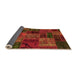 Sideview of Oriental Orange Modern Rug, abs5663org