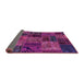 Sideview of Oriental Purple Modern Rug, abs5663pur