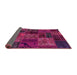 Sideview of Oriental Pink Modern Rug, abs5663pnk