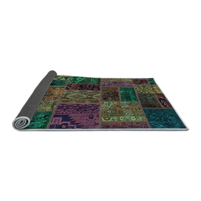 Sideview of Oriental Light Blue Modern Rug, abs5663lblu