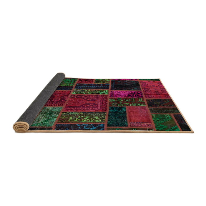 Sideview of Abstract Dark Brown Oriental Rug, abs5664