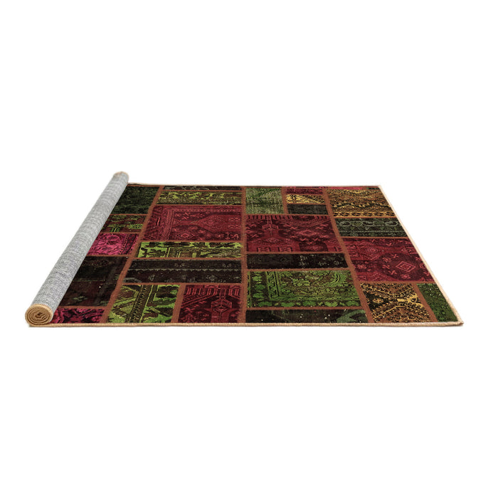 Sideview of Machine Washable Oriental Brown Modern Rug, wshabs5664brn