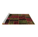 Sideview of Machine Washable Oriental Brown Modern Rug, wshabs5664brn