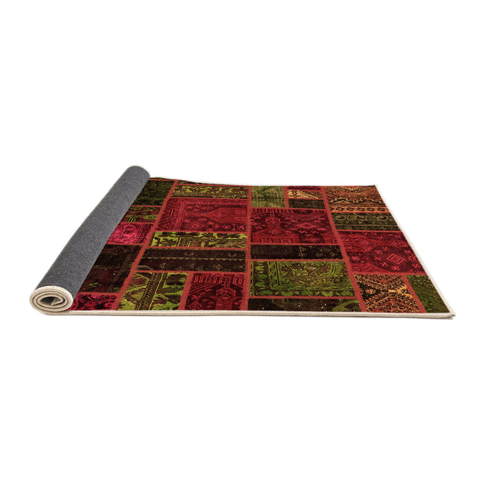 Sideview of Oriental Orange Modern Rug, abs5664org