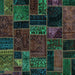 Square Oriental Turquoise Modern Rug, abs5664turq