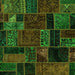 Square Oriental Green Modern Rug, abs5664grn