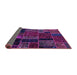 Sideview of Oriental Purple Modern Rug, abs5664pur