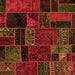 Square Oriental Orange Modern Rug, abs5664org