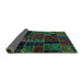 Sideview of Oriental Turquoise Modern Rug, abs5664turq