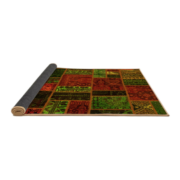 Sideview of Oriental Yellow Modern Rug, abs5664yw