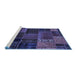 Sideview of Machine Washable Oriental Blue Modern Rug, wshabs5665blu