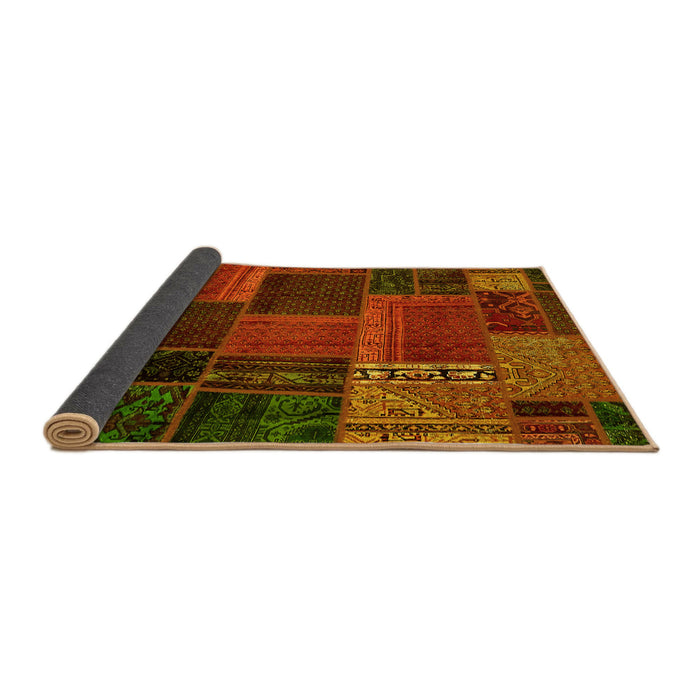 Sideview of Oriental Yellow Modern Rug, abs5665yw