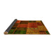 Sideview of Oriental Yellow Modern Rug, abs5665yw