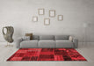 Modern Red Washable Rugs