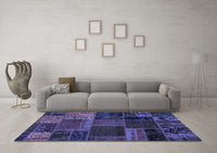 Machine Washable Oriental Blue Modern Rug, wshabs5665blu