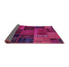 Sideview of Oriental Pink Modern Rug, abs5665pnk