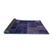 Sideview of Oriental Blue Modern Rug, abs5665blu